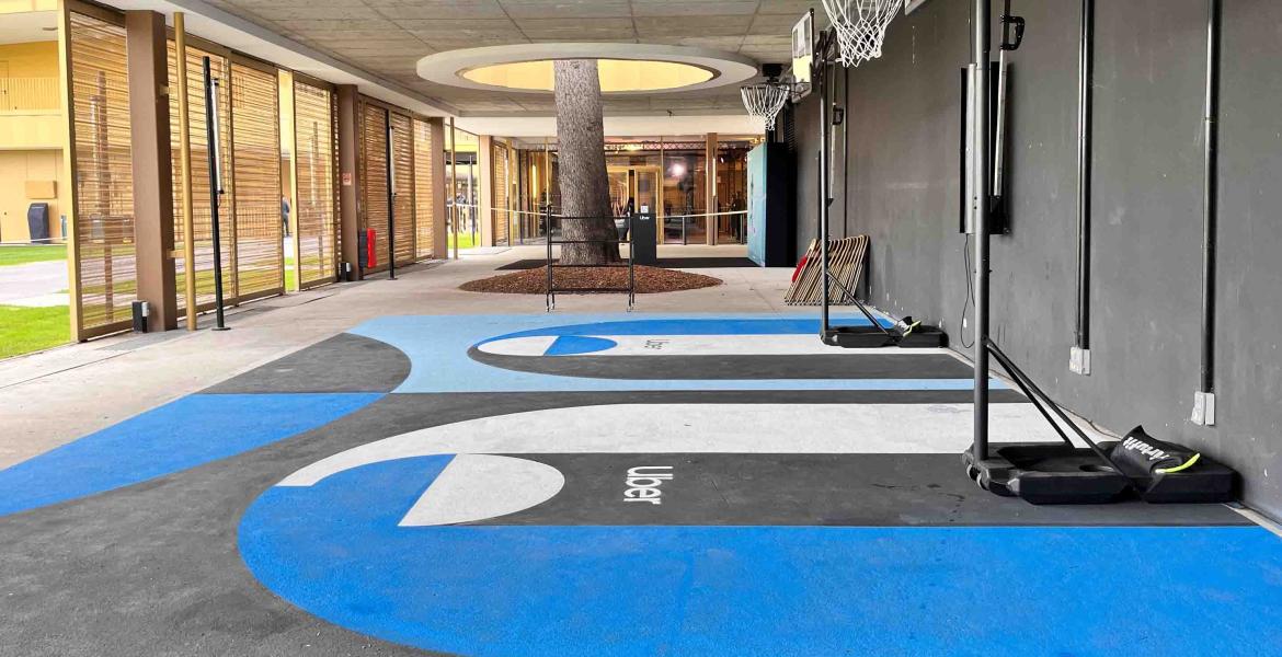 Terrain de basket Uber Terrain de basket Uber