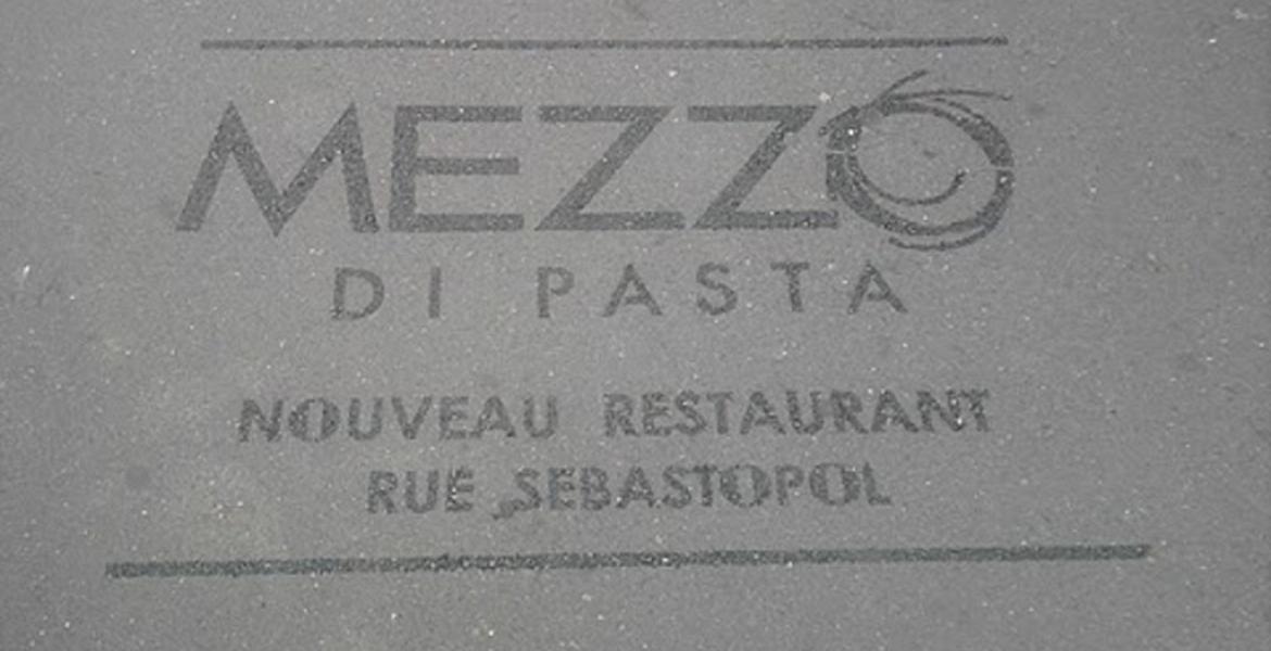 Logo de la marque reproduit en Clean-Tag Clean-Tag Mezzo di Pasta