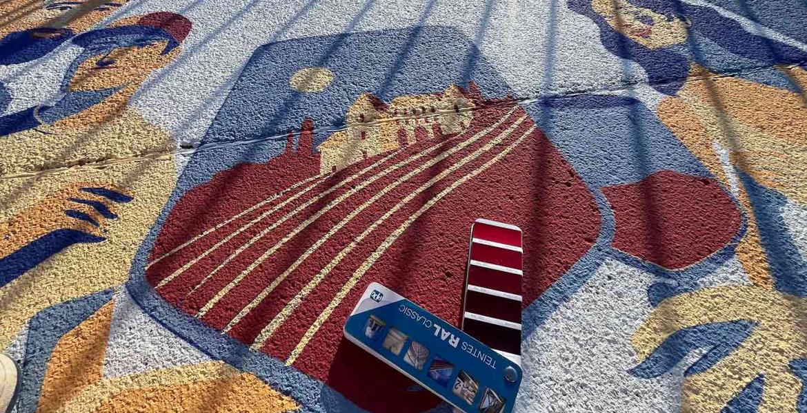 Fresque au sol UGCB Fresque au sol UGCB